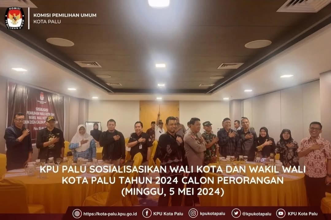 Sosialisasi Wali Kota dan Wakil Wali Kota Palu Tahun 2024 Pencalonan Perorangan
