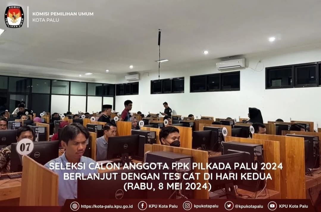 Seleksi Calon Anggota PPK Pilkada Palu 2024 Berlanjut Tes Hari Kedua