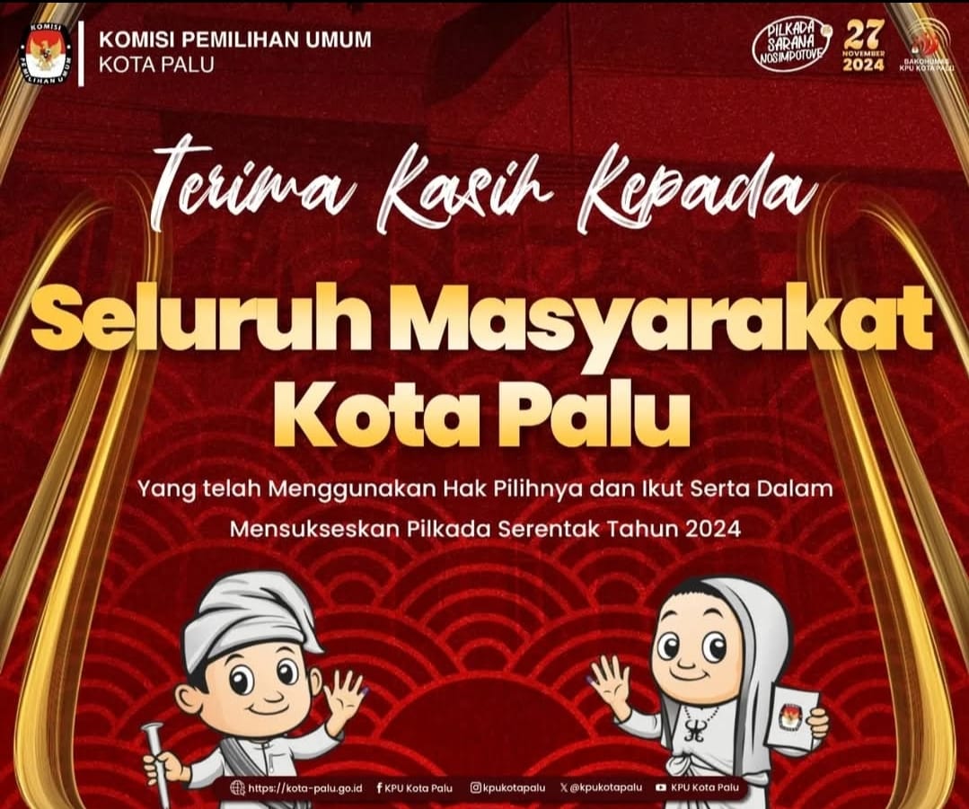 TERIMAKASIH KEPADA MASYARAKAT KOTA PALU