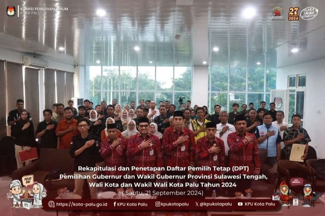 PENETAPAN DPT PIKADA KOTA PALU 2024
