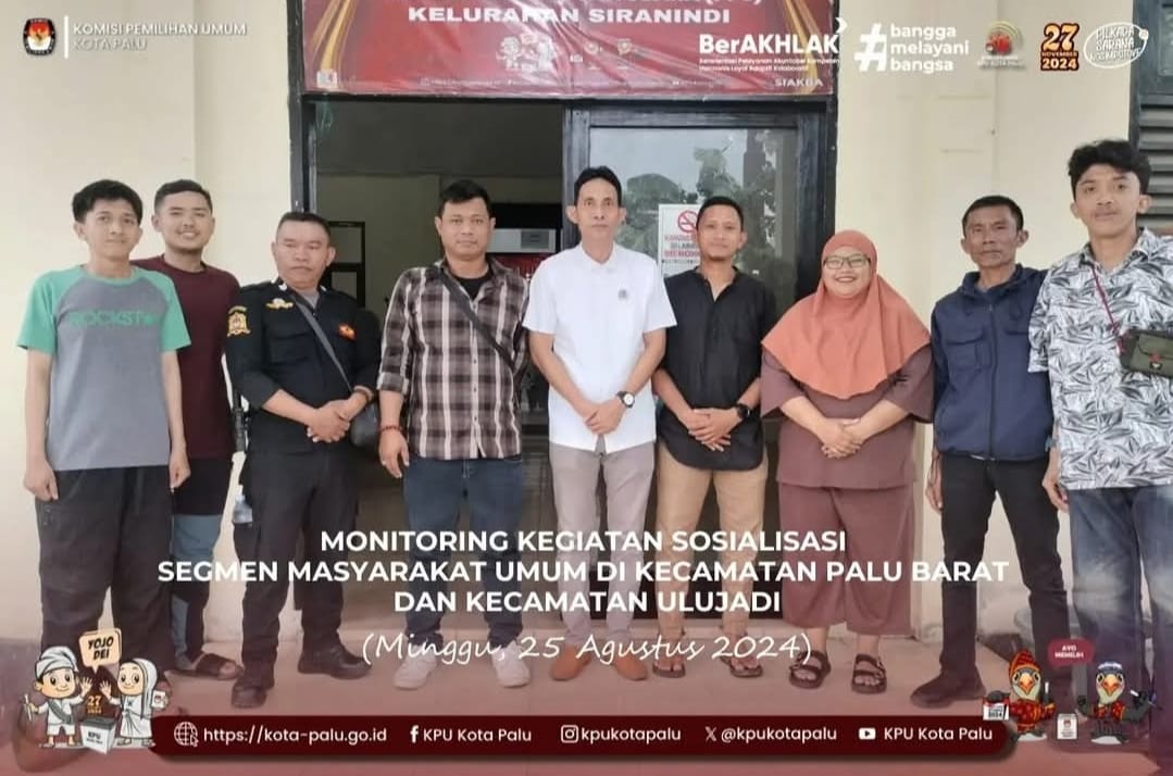 MONITORING KEGIATAN SOSAILISASI SEGMEN MASYARAKAT PILKADA 2024