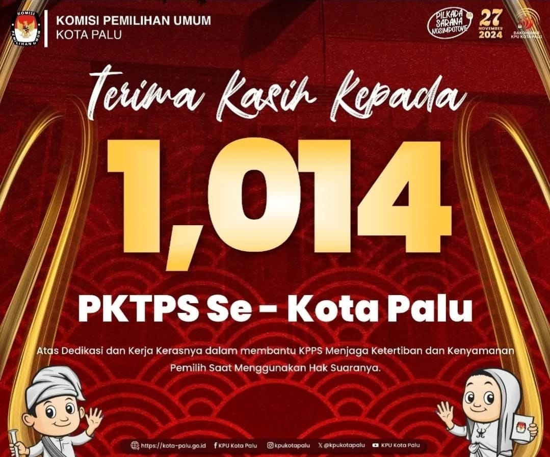 TERIMAKASIH KE PKTPS SE KOTA PALU