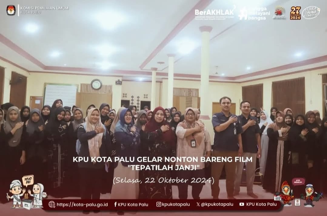Nonton Bareng Film "Tepatilah Janji" di Ponpes Putri Alhairaat Palu