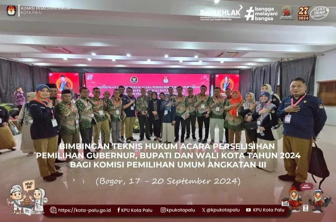 BIMTEK HUKUM ACARA PERSELISIAHAN PEMILIHAN GUBERNUR DAN PEMILIHAN WALI KOTA TAHUN 2024