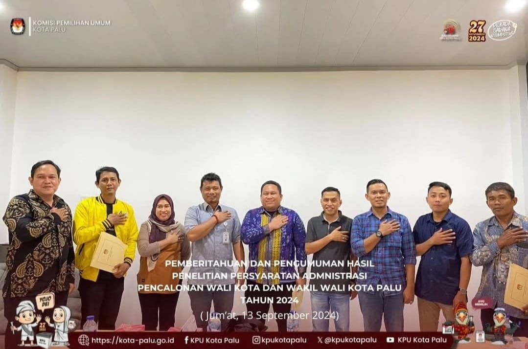 PENGUMUMAN HASIL PENILITIAN ADMINISTRASI PECALONAN PILKADA 2024