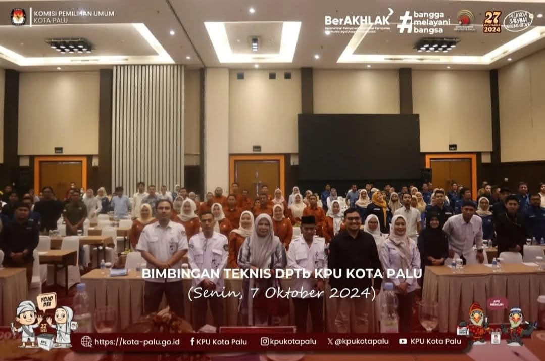BIMTEK TEKNIS DPTB KPU KOTA PALU PILKADA 2024